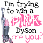 Pink Dyson Vaccuum Giveaway by the Domestic Diva