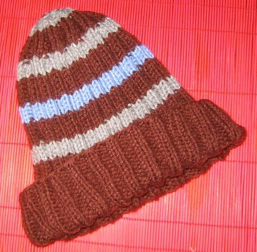 brown hat folded