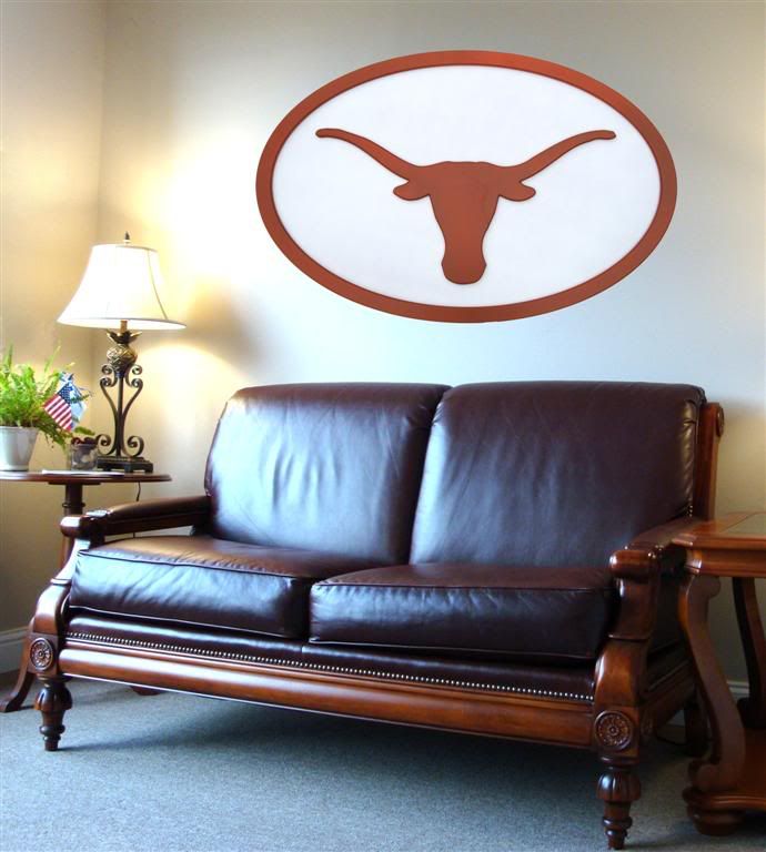 university of texas logo. UNIVERSITY OF TEXAS LONGHORNS 46 LOGO WALL ART