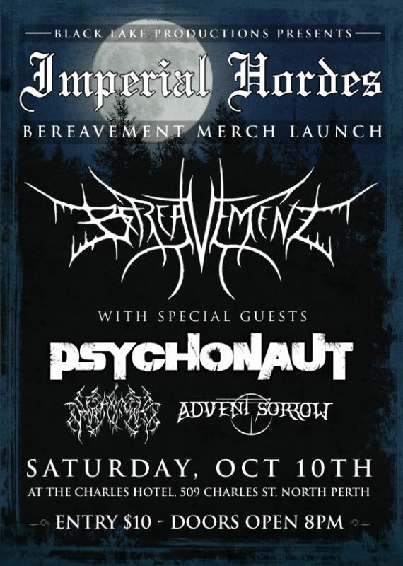 Bereavement Merch Launch