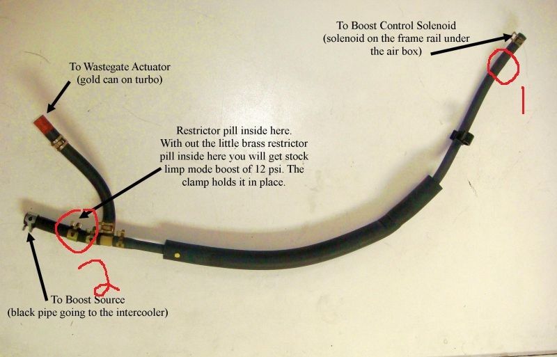 Boost restrictor pill location EvolutionM Mitsubishi Lancer and