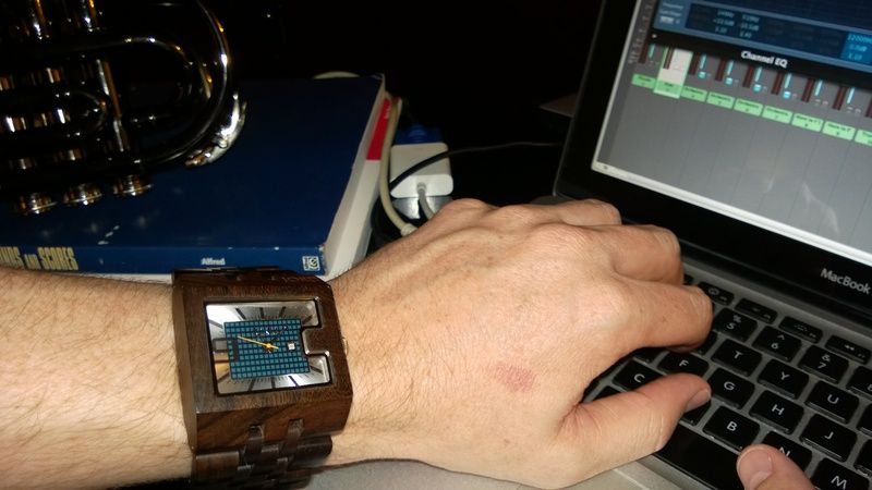 JORD wooden watch, studio musician, brown watch, blue watch for men, Berklee student, film composer