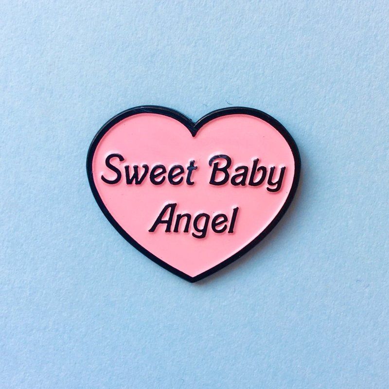  photo My Favorite Murder Murderino Gift Guide from Haute Whimsy 03 Sweet Baby Angel Enamal Pin.jpg