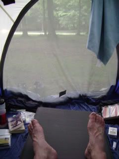 Tent life, Hot Springs NC