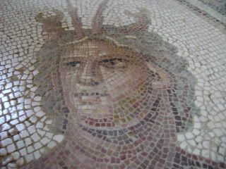 Mosaic in underground home, Bulla Regia