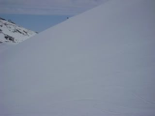 Steven on the edge in Valle Nevado