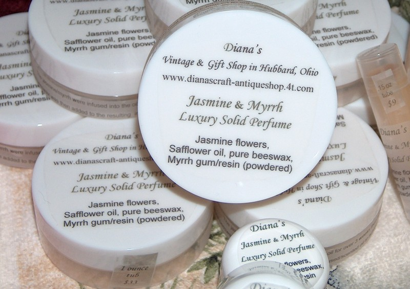 image of Diana's All Natural Jasmine and Myrrh Luxury Perfume