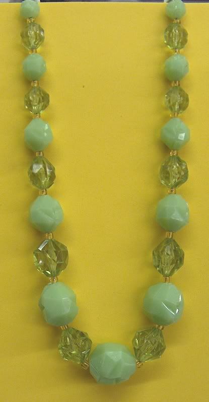 photo of Western Germany green glass necklace