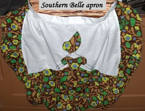 vintage apron designed as a Southern Belle