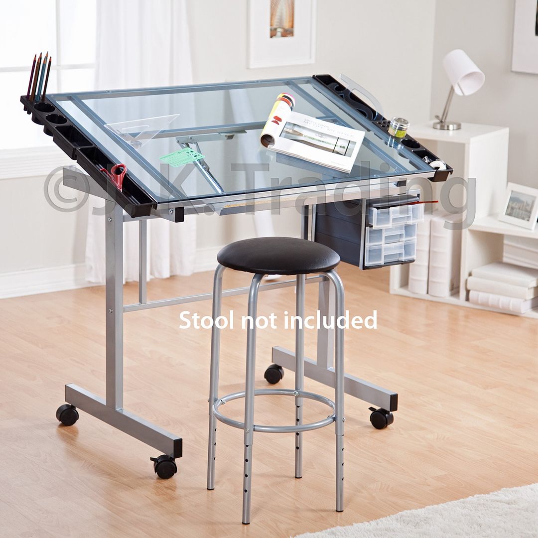 Glass Drafting Table