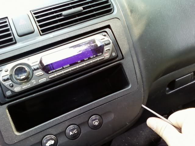 2004 Honda civic radio removal