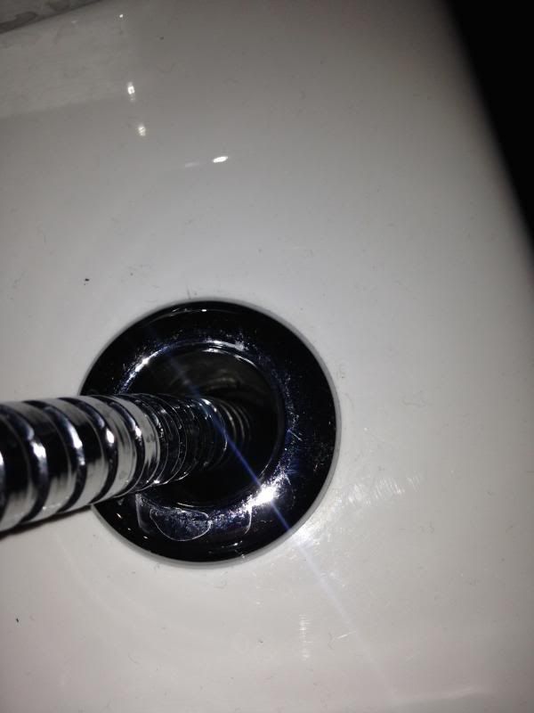 How can I avoid a leak from hidden flexible Handheld showerhead hose in