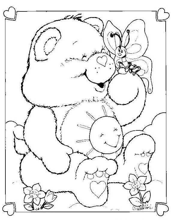 care bear coloring pages christmas - photo #23