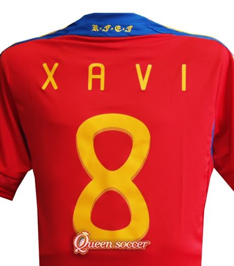 Spain Xavi jersey