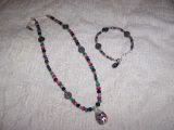 Rainbow Necklace/Bracelet set