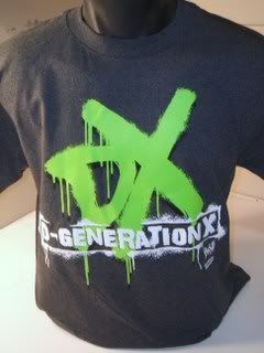 NEON D-GENERATION X Logo Grey T-shirt DX WWE LARGE - Photo 1 sur 1
