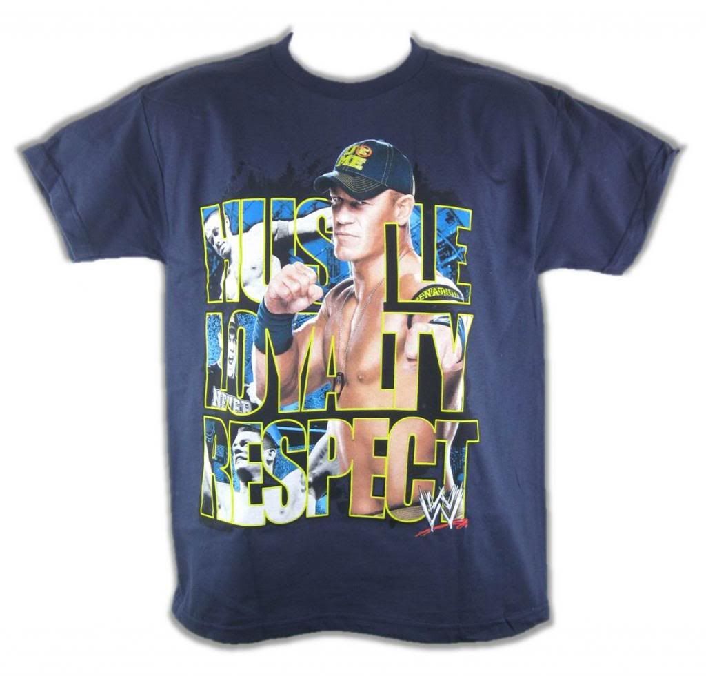 john cena hustle loyalty respect t shirt