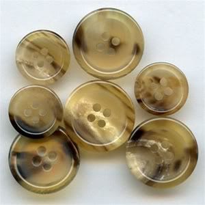 Brown Horn Buttons