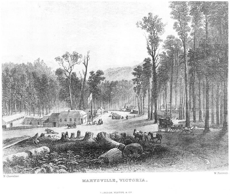 Marysville 1870 by N. Chevalier W. Forrest, London, Virtue & Co.
