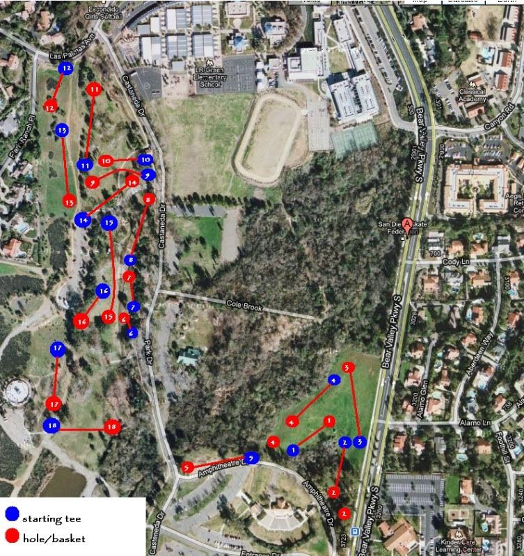 Escondido Rotory Club Disc Golf Course @ Kit Carson Park – Escondido (18)