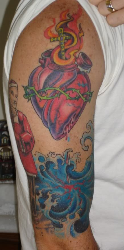 Tag :pictures of heart tattoos,heart tattoo designs,sacred heart tattoo