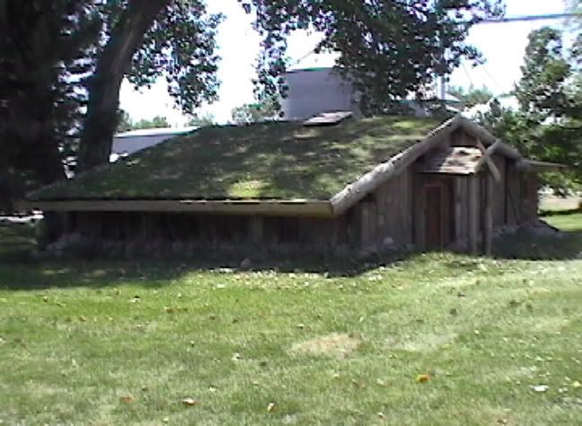 a look at the green roof of the living area