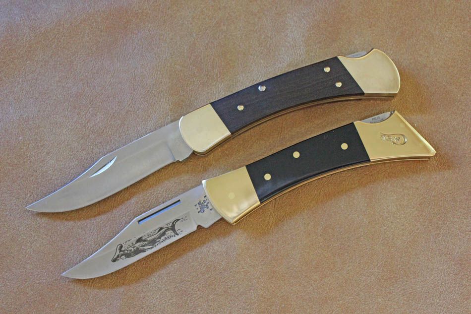 Knife Buck 110 vs Case Hammerhead Lockback