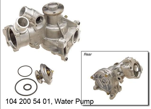 95 Mercedes c280 water pump