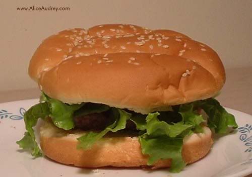Thin Hamburger Bun