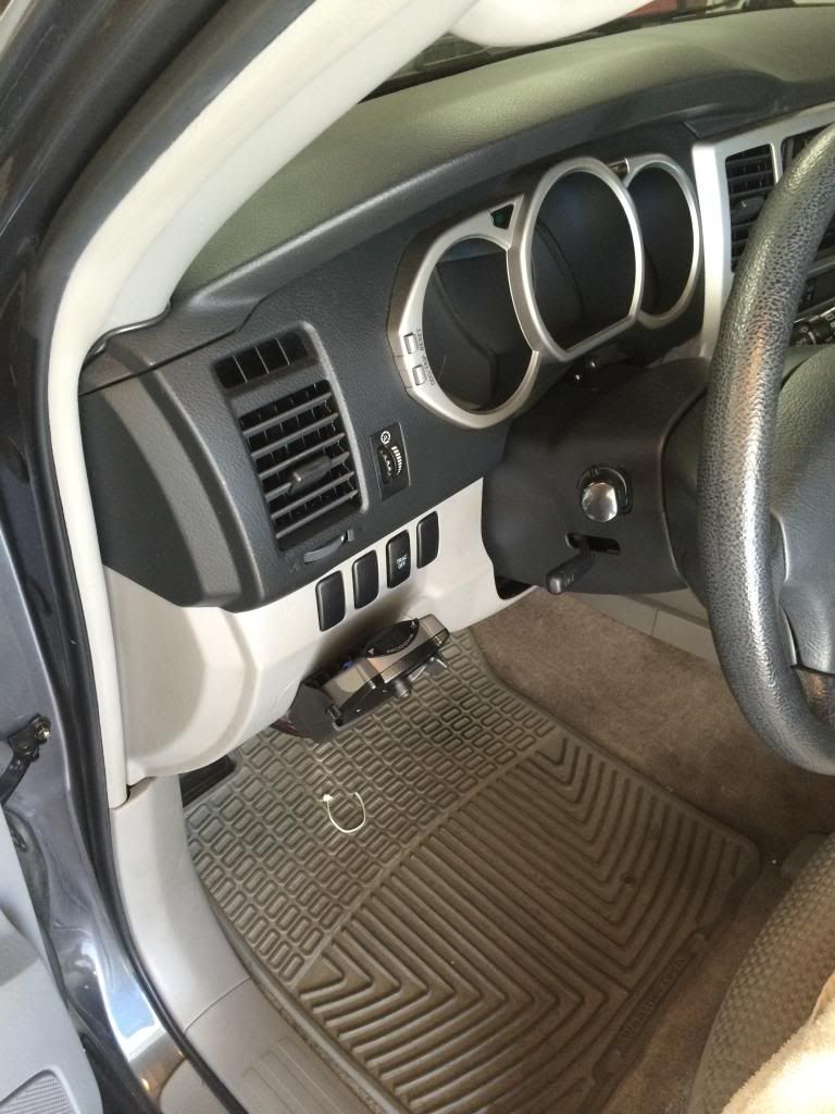 I can remove the whole controller with wiring harness in about 5 seconds and pop in the clean fuse box door when I don't need the brake controller.