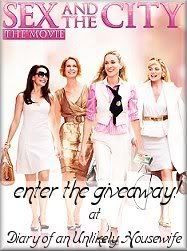 Diary of an Unlikely Housewife - Sex and The City movie giveaway