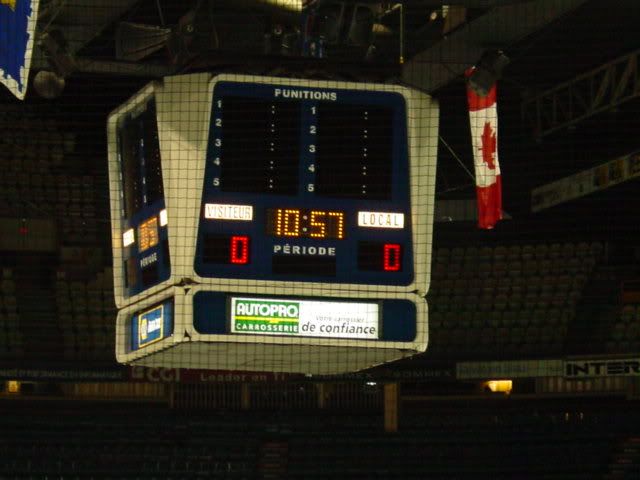 Scoreboard at Colisee' Pepsi