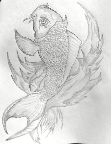 Re Freehand Drawings Share and Comment koi fish draft