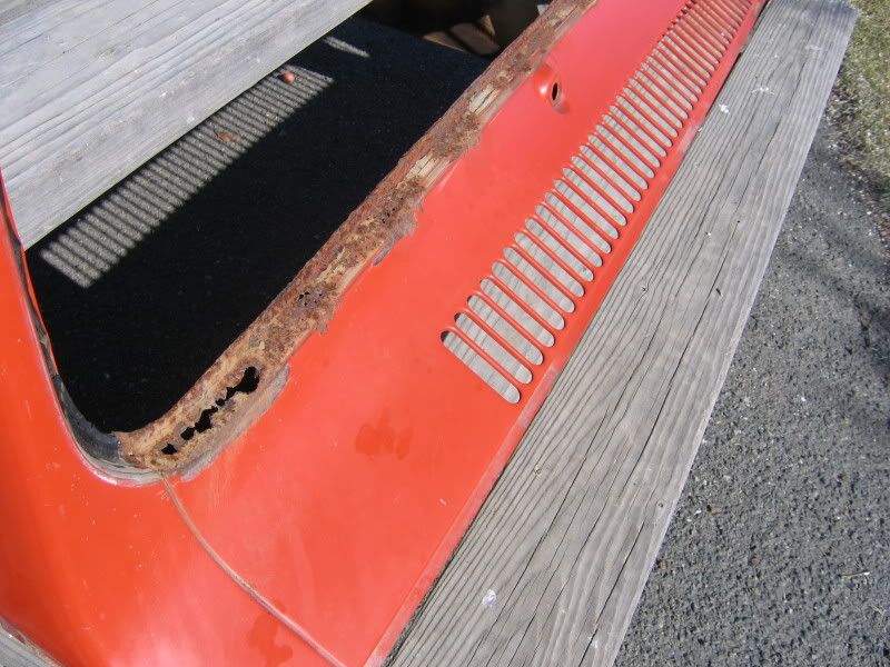 Scout II windshield frame rust repair