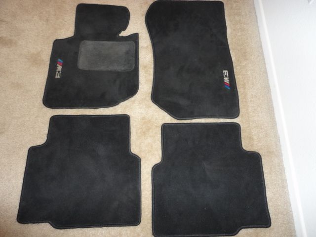fs: e36 1992-1999 bmw m3 floor mats black 10/10 condition fs: e36 1992-1999 bmw m3 floor mats black 10/10 condition