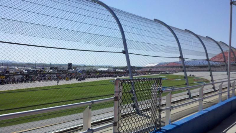 I'm a Kevin Harvick fan so I snapped a pic of his car rolling out of 