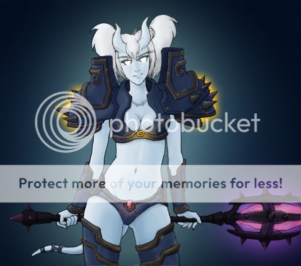 德莱尼女战士 上色版.