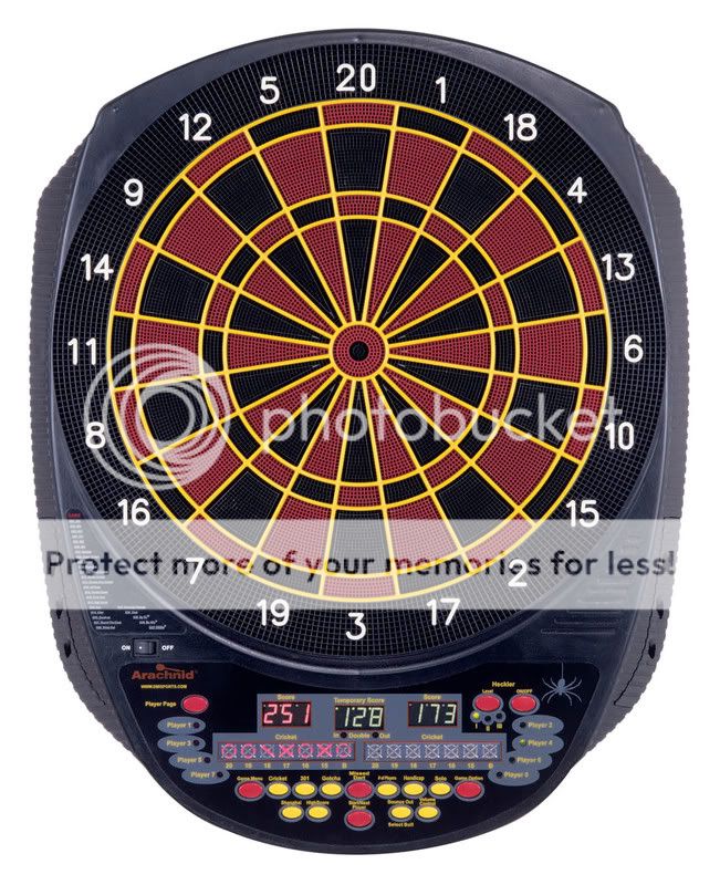 Arachnid® INTER ACTIVE 6000 ELECTRONIC DART BOARD  