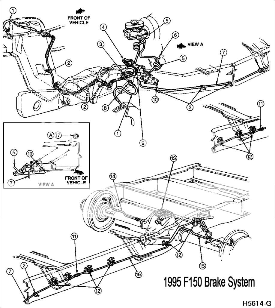 1995 Ford f150 rear brake line diagram #8