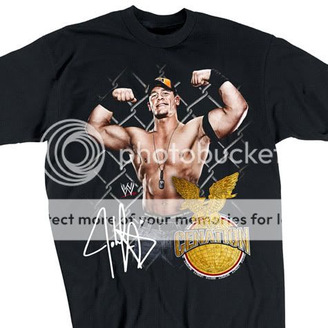 JOHN CENA Pose Cenation Eagle WWE Wrestling T shirt  