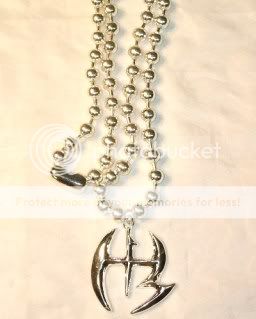 Jeff Hardy Silver Logo Pendant Necklace Chain WWE Matt  