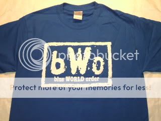 bWo Blue World Order ECW Wrestling T shirt Sizes S 3XL  