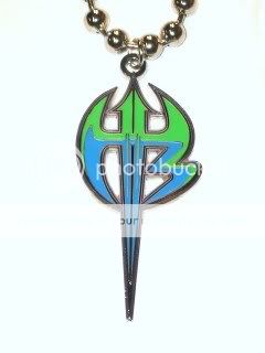 HARDY BOYZ Green Logo Pendant Necklace WWE Authentic  