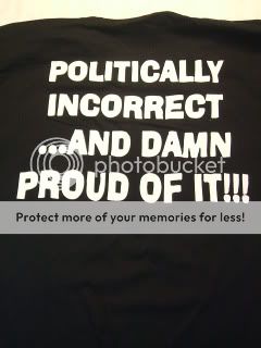 ECW Politically Incorrect Damn Proud Wrestling T shirt  