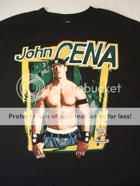 JOHN CENA Green Come Get Some WWE T shirt XL  