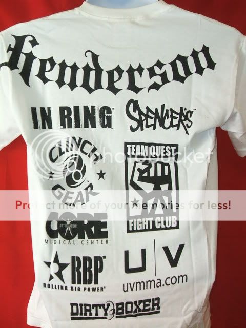 Dan Henderson UFC 88 Clinch Gear MMA T shirt NEW  