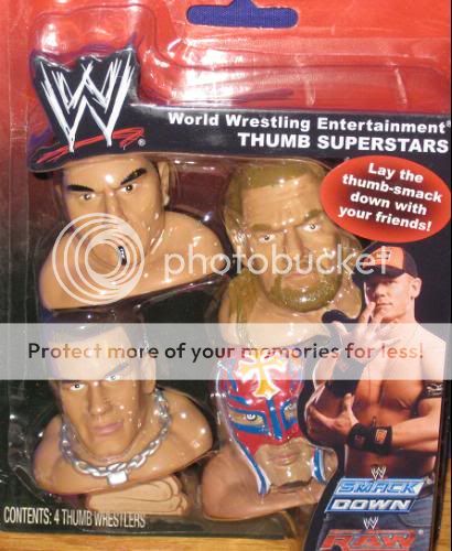 WWE Thumb Wrestler Superstars Toy JOHN CENA Batista REY MYSTERIO 