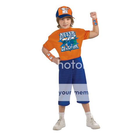 John Cena Orange Deluxe Halloween Costume Youth  