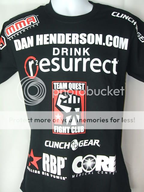 Dan Henderson UFC 75 Clinch Gear MMA T shirt NEW