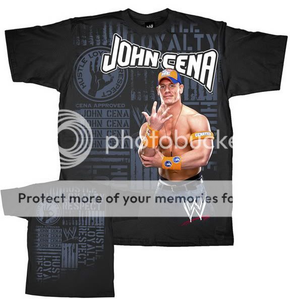 JOHN CENA Dedicated WWE Authentic T shirt New